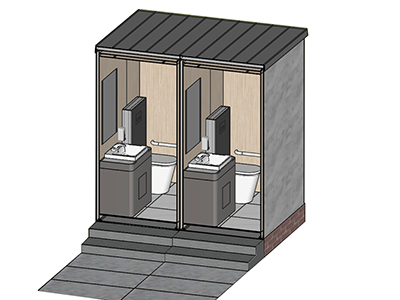 Сборный общественный туалет, JLCS-002
